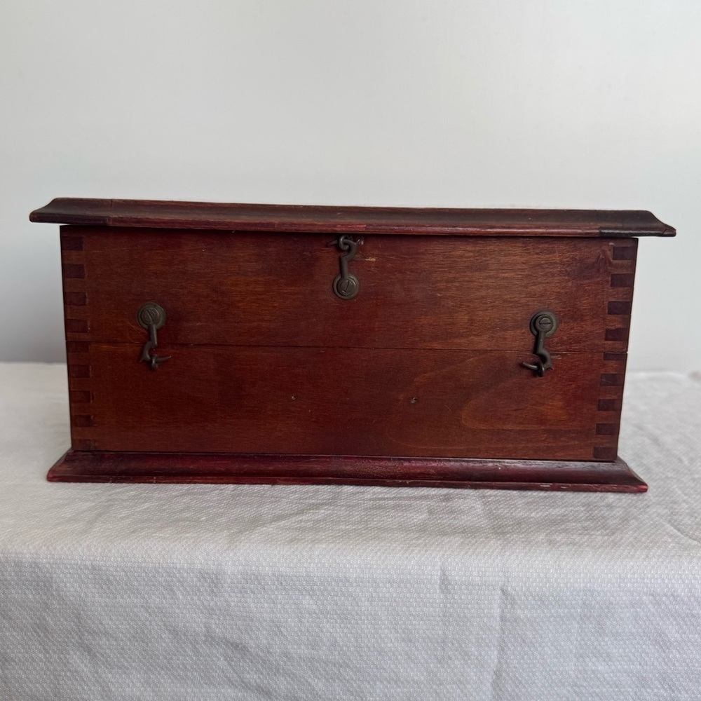 Vintage Unique Handmade Box with Dovetail Corners Made in Germany